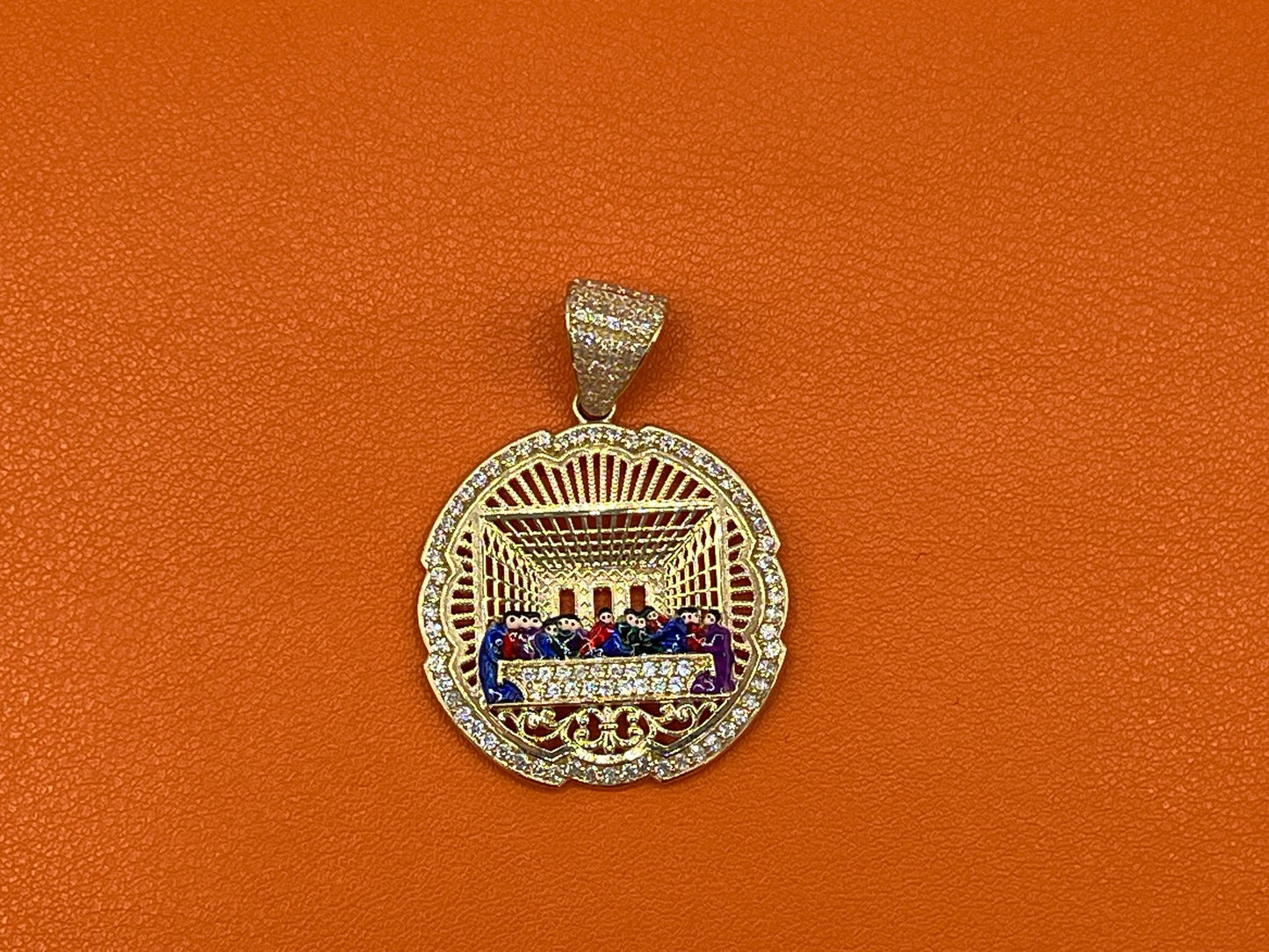 14K Last Supper Pendant