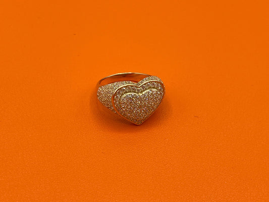 14K Heart Ring